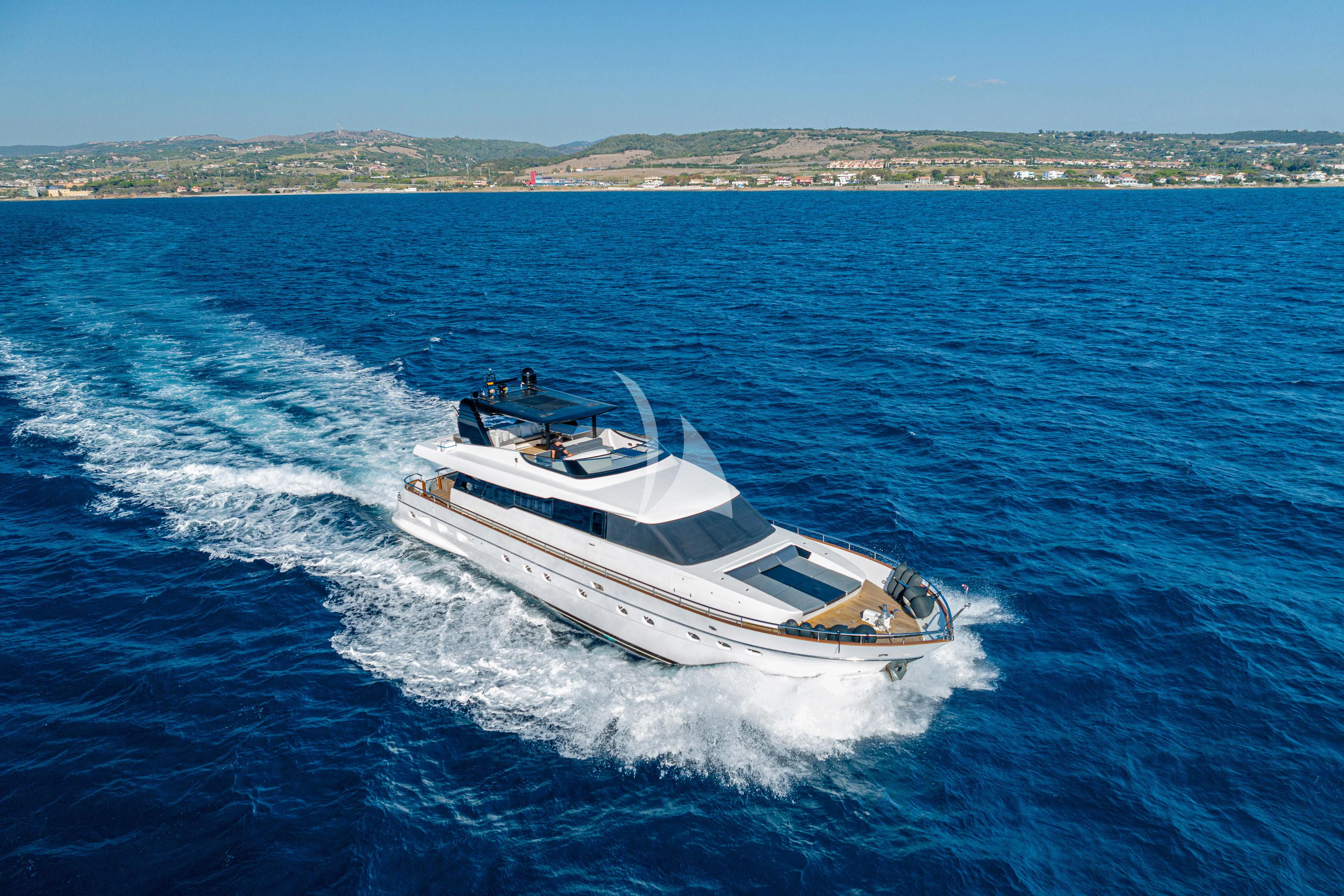a boat on the water aboard WHITEHAVEN Yacht for Sale