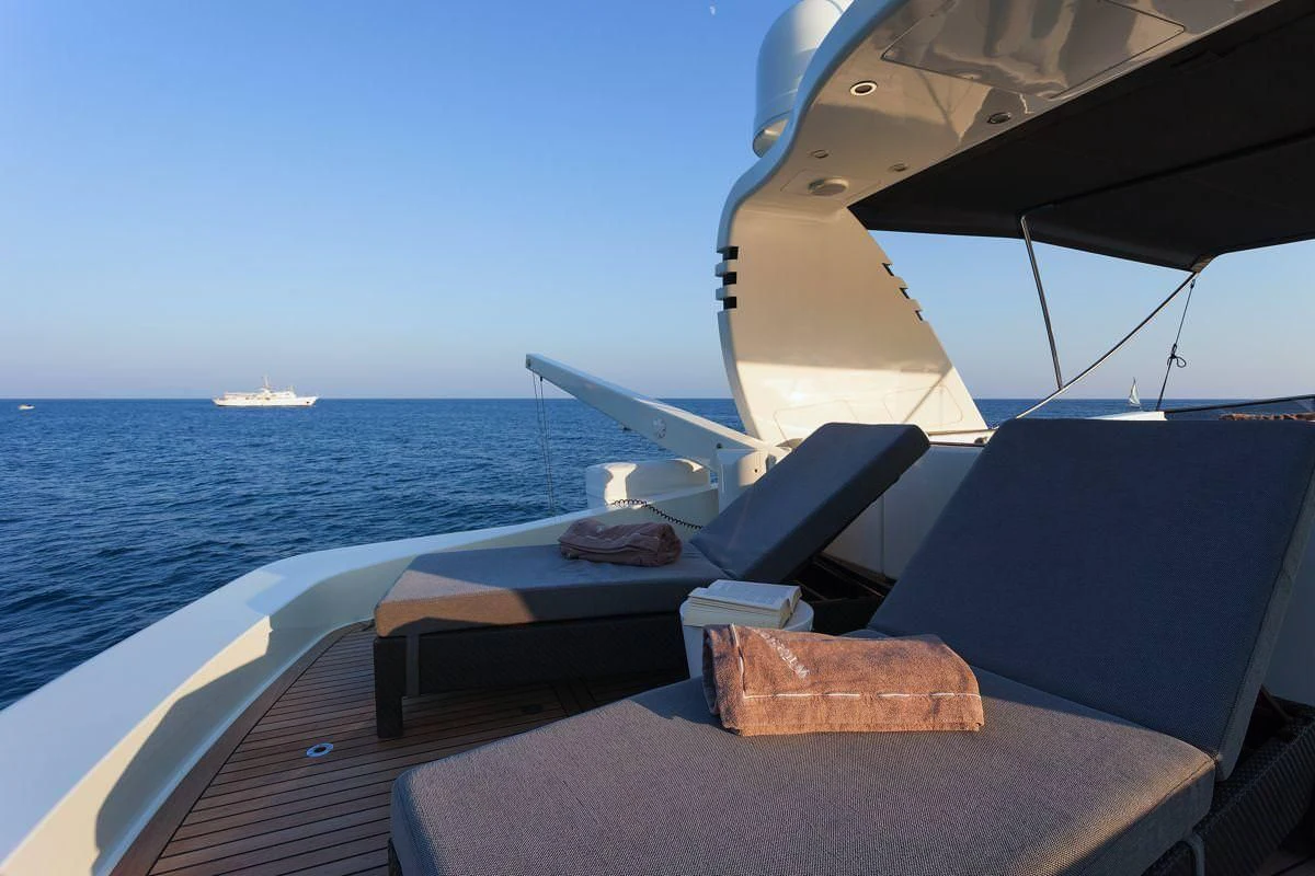 a boat on the water aboard WHITEHAVEN Yacht for Sale