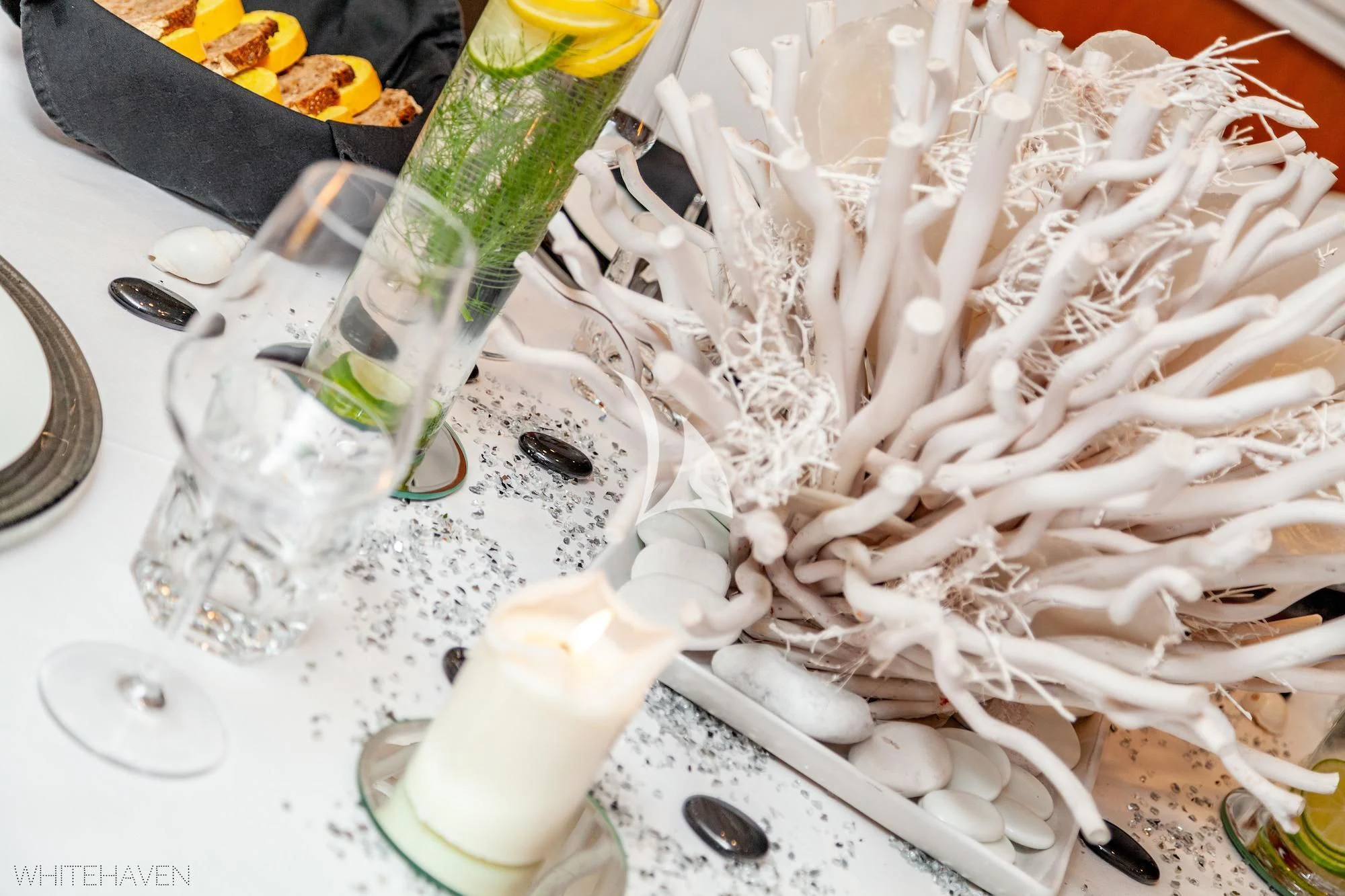 a bunch of shredded white shredded paper aboard WHITEHAVEN Yacht for Sale