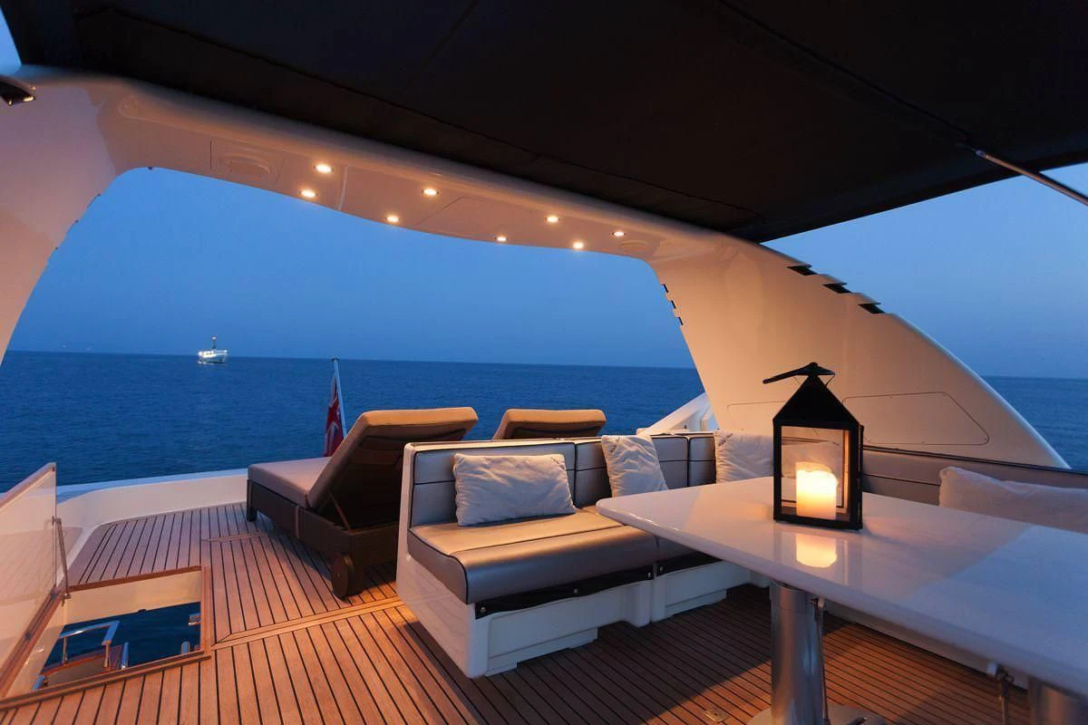 a boat on the water aboard WHITEHAVEN Yacht for Sale