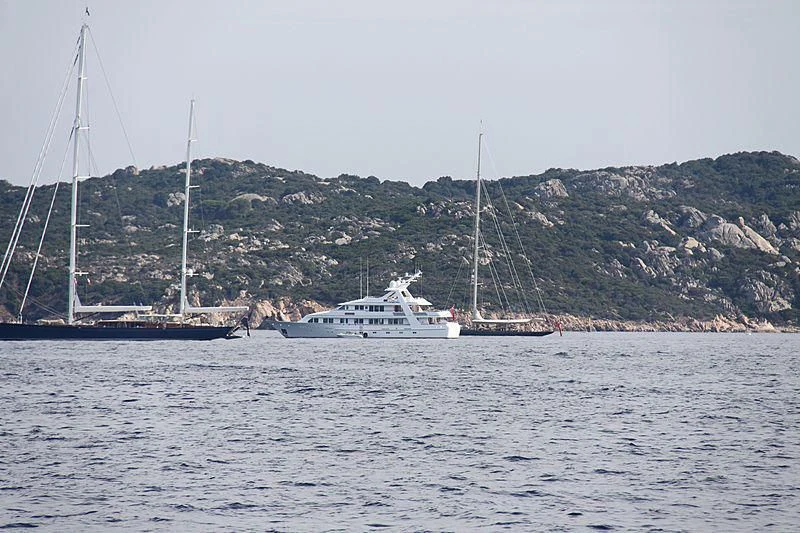 a couple of boats in the water aboard CORINTHIAN Yacht for Sale