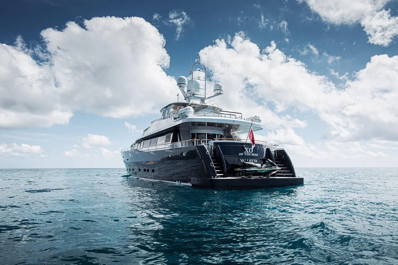 a boat in the water aboard XO OF THE SEAS Yacht for Sale