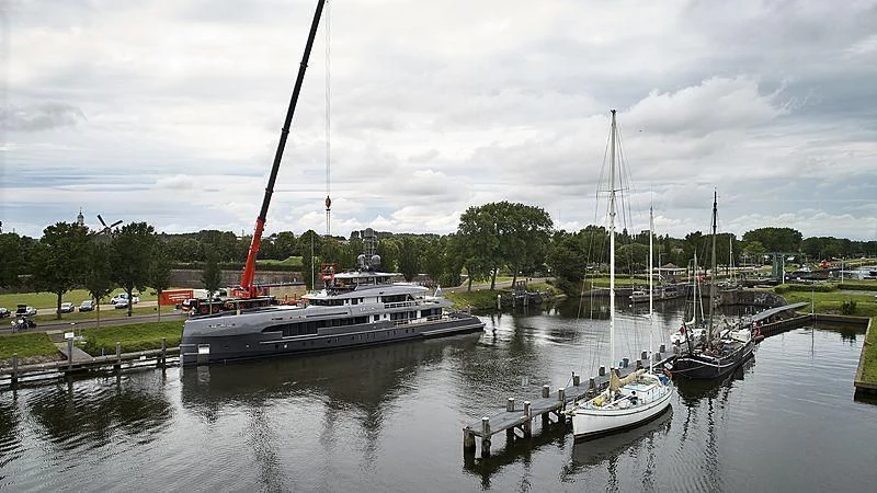 boats are parked in the water aboard TOUTE SWEET Yacht for Sale
