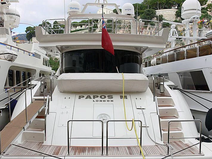 diagram, engineering drawing aboard PAPOS M Yacht for Sale