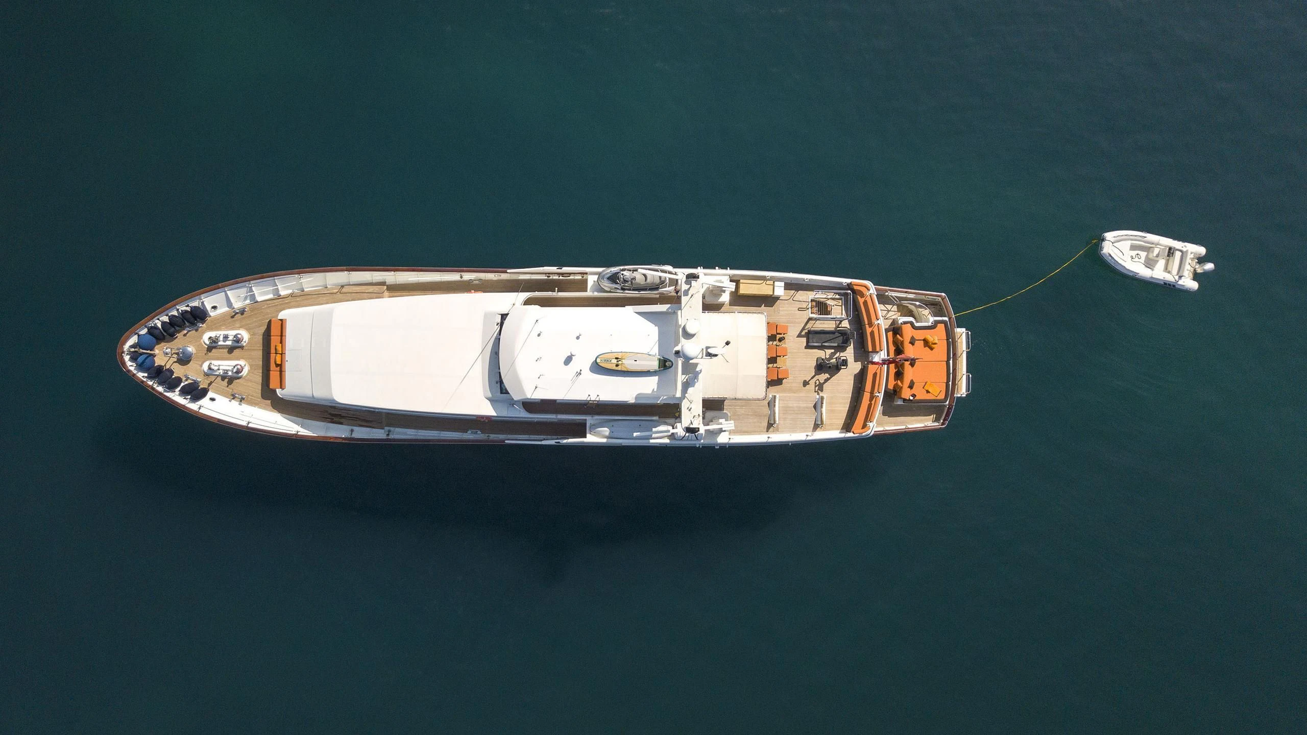 a high angle view of a ship aboard FIORENTE Yacht for Sale
