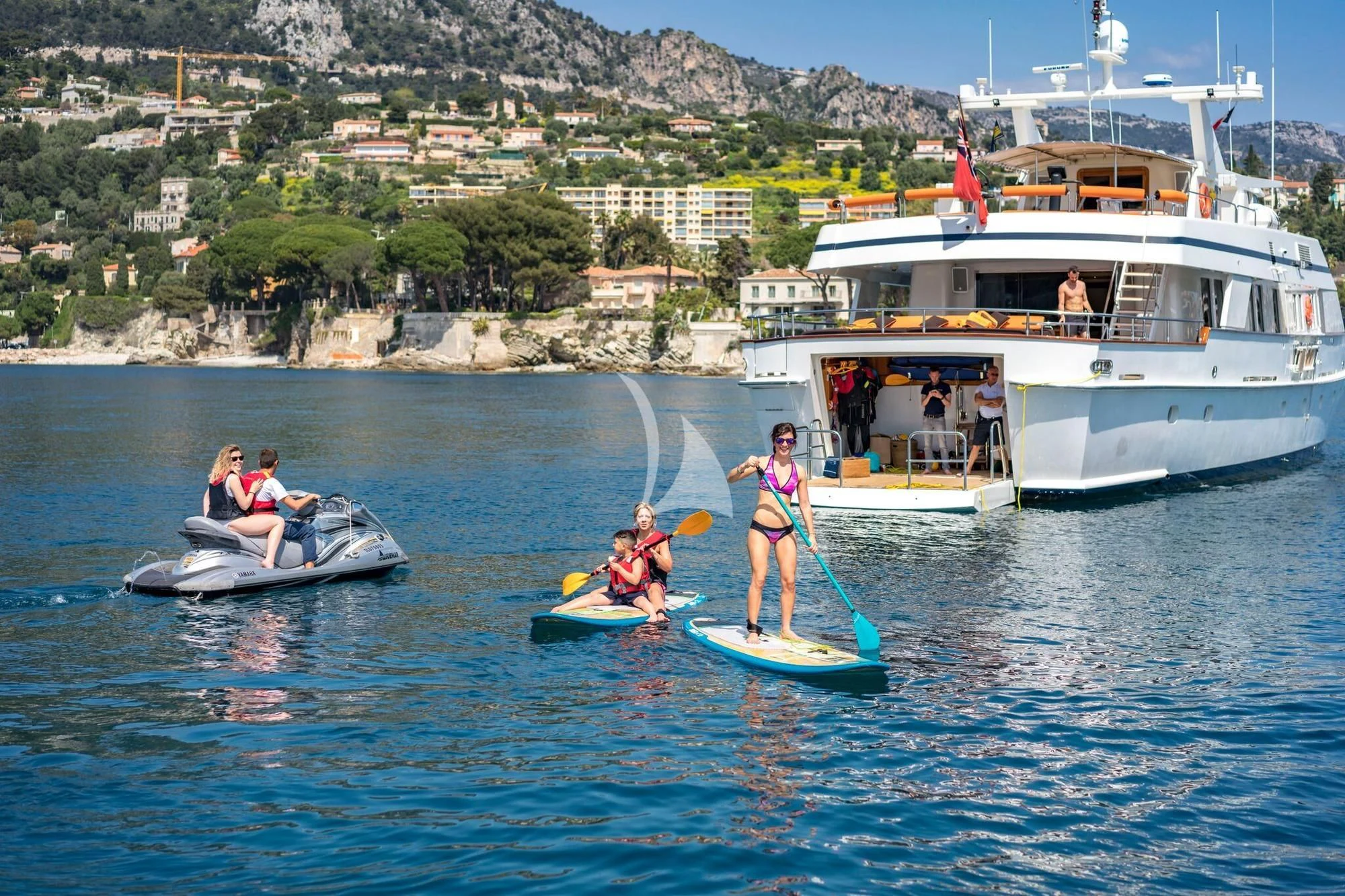 people on boats in water aboard FIORENTE Yacht for Sale