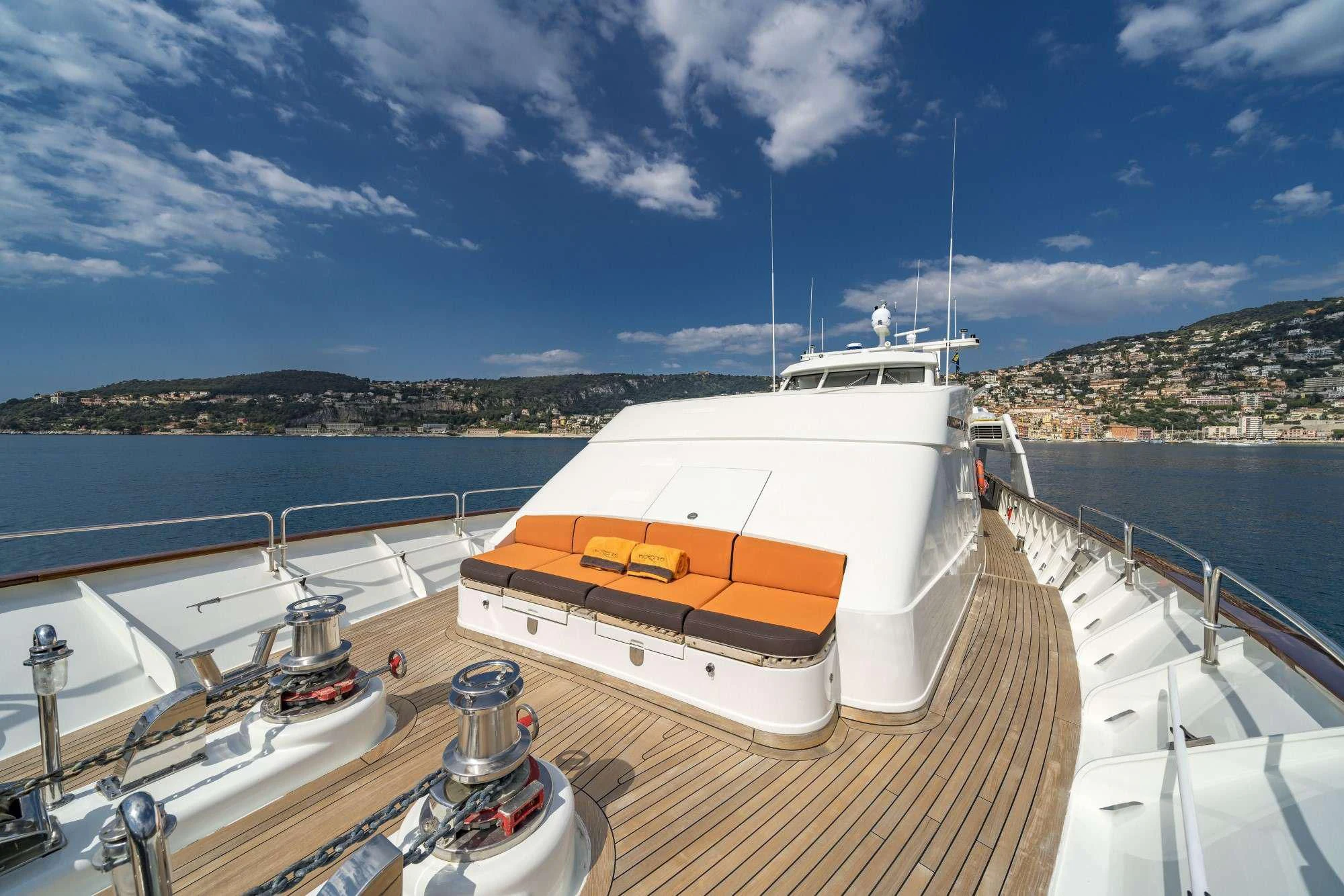 a boat on a dock aboard FIORENTE Yacht for Sale