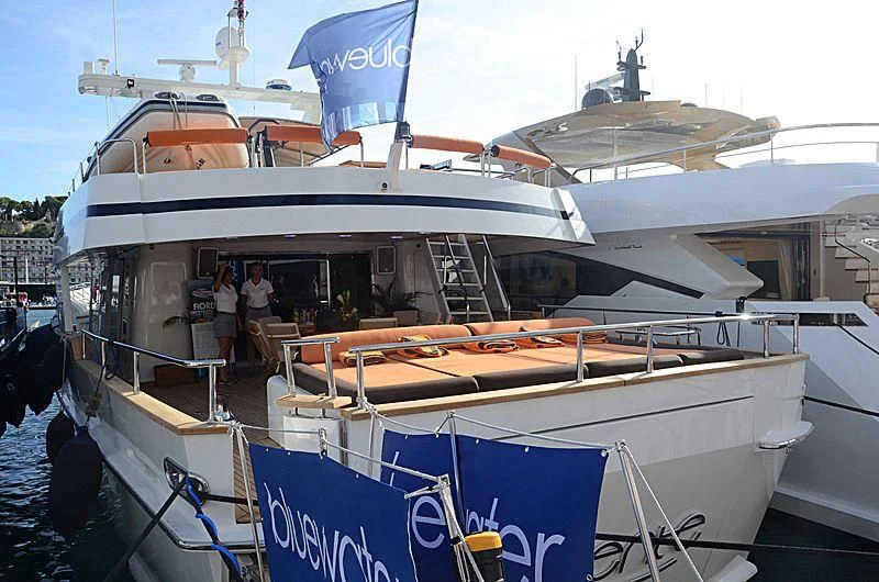 a boat docked at a pier aboard FIORENTE Yacht for Sale