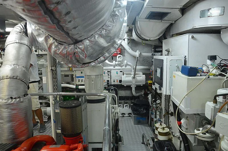 a close-up of a machine aboard FIORENTE Yacht for Sale