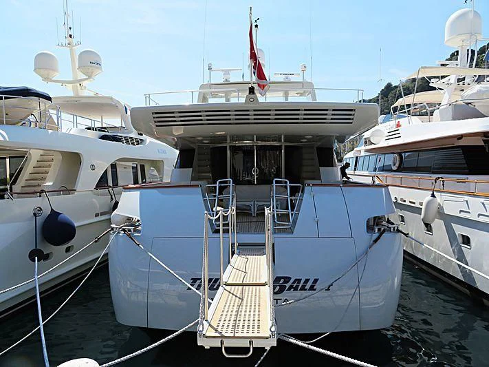 several boats docked at a pier aboard THUNDERBALL I Yacht for Sale