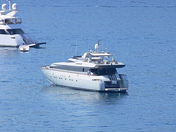 a couple of boats in the water aboard THUNDERBALL I Yacht for Sale