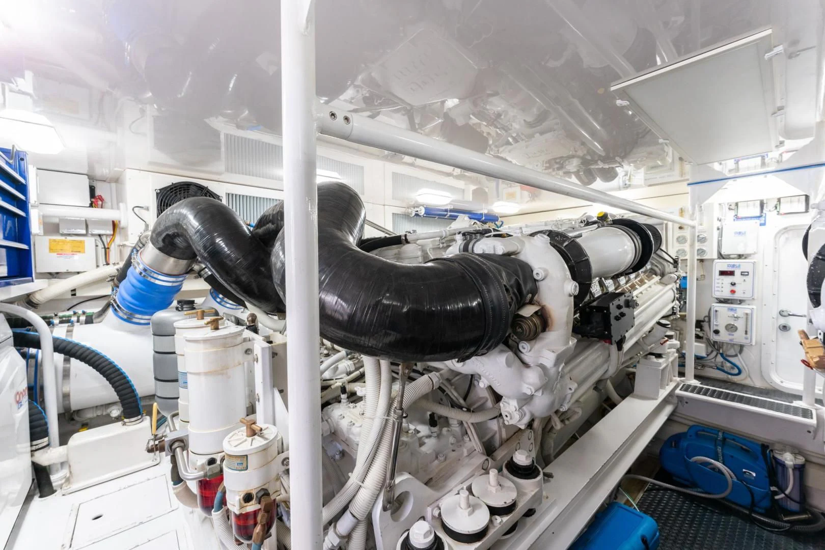 a machine with a large pipe aboard SALT STRUK Yacht for Sale
