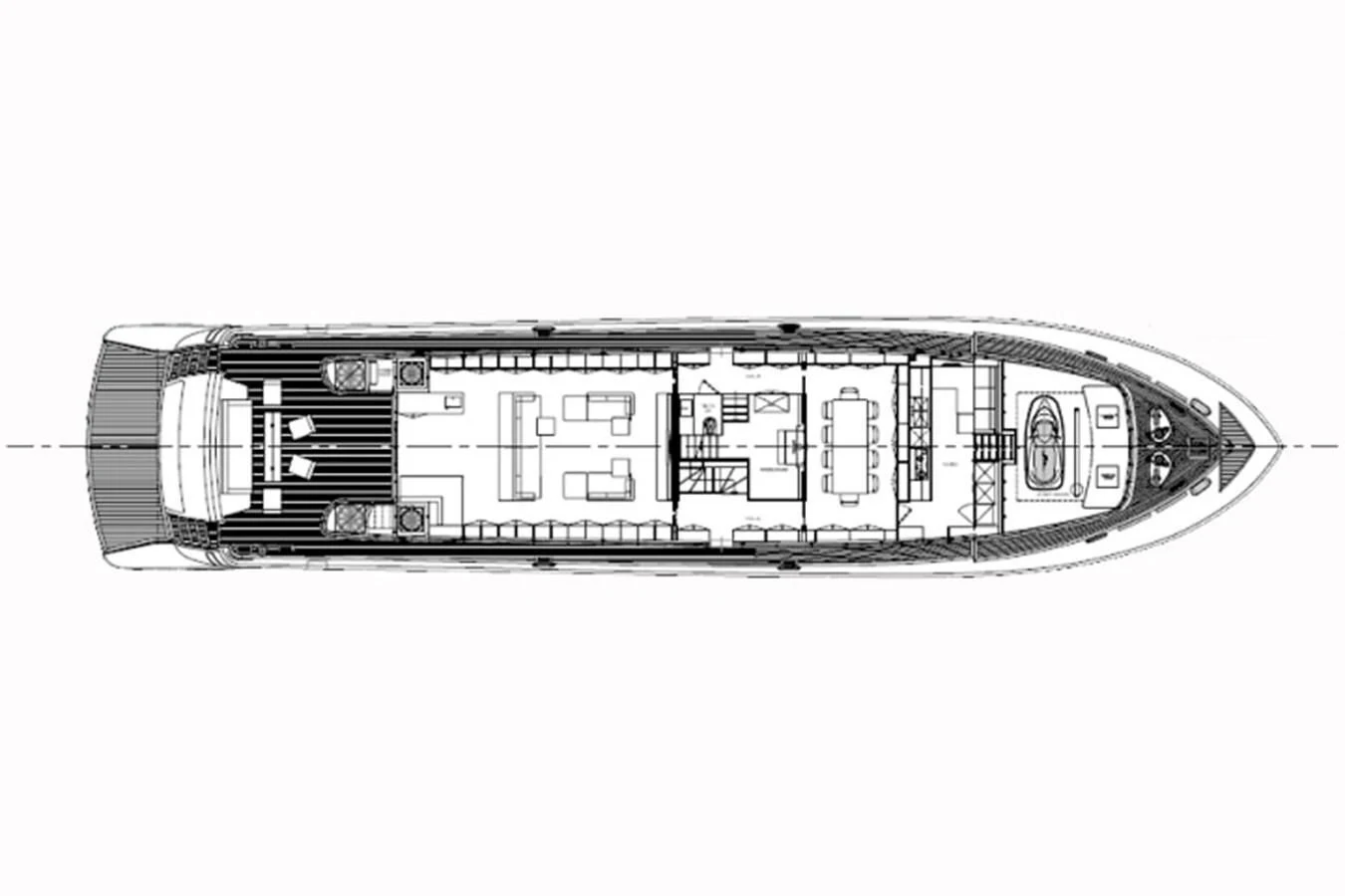 diagram, engineering drawing aboard MIKYMAR Yacht for Sale
