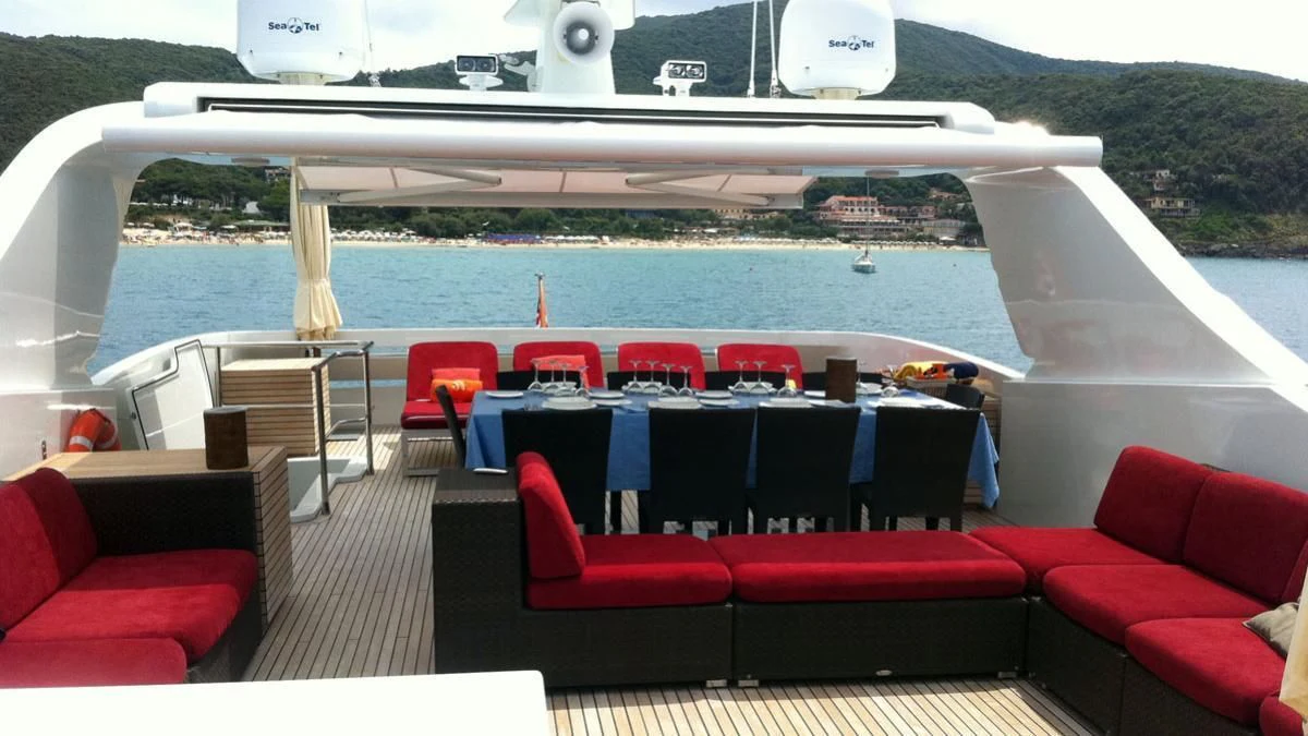 a boat on the water aboard MIKYMAR Yacht for Sale