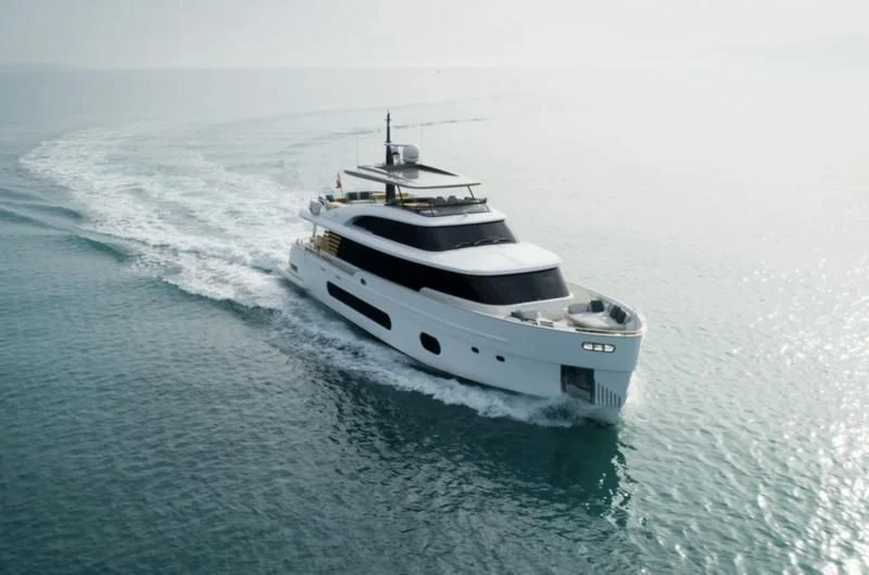 a boat in the water aboard ANDALA Yacht for Sale