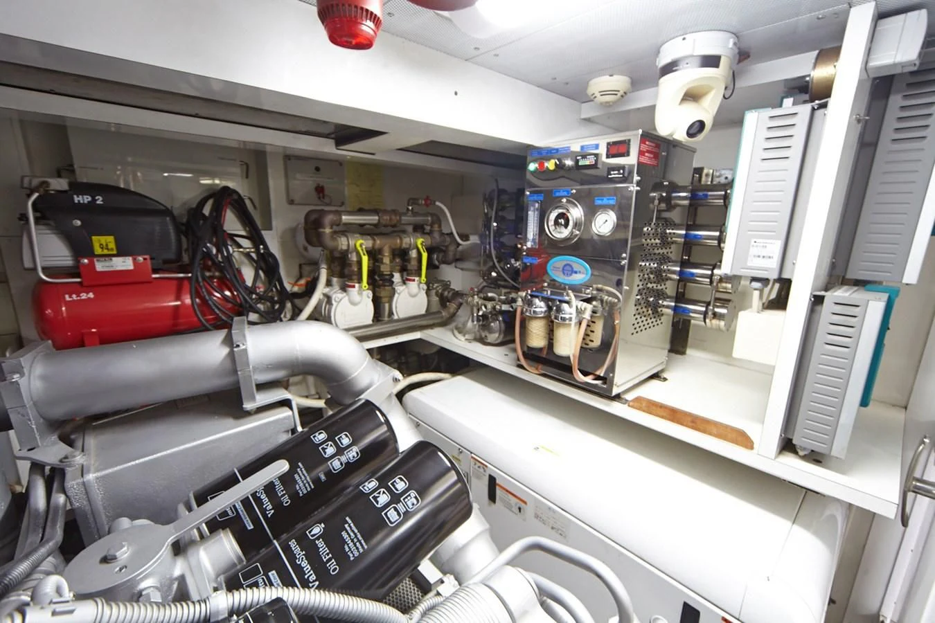a close-up of a machine aboard GULU Yacht for Sale