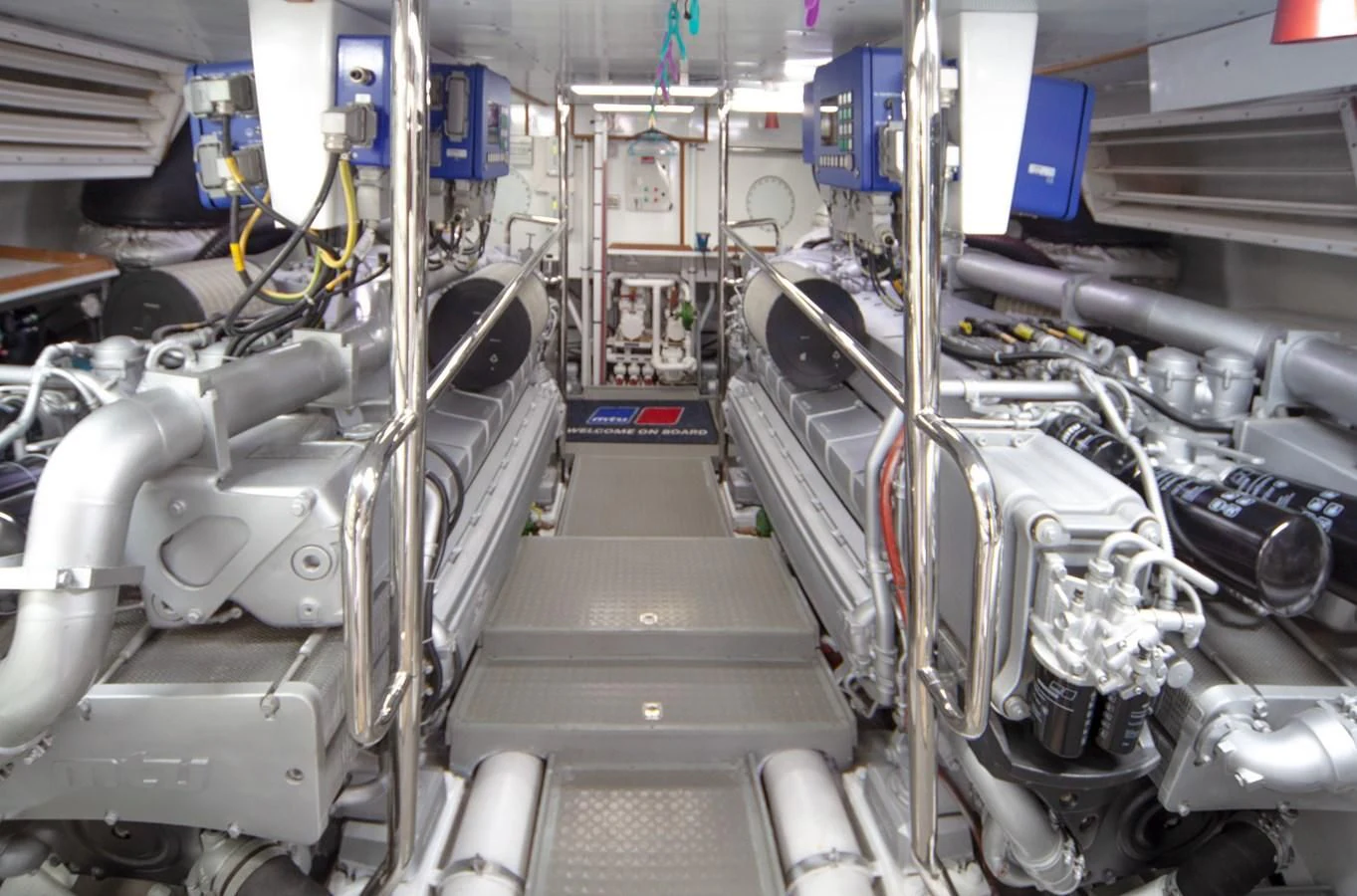 a room with machinery aboard GULU Yacht for Sale