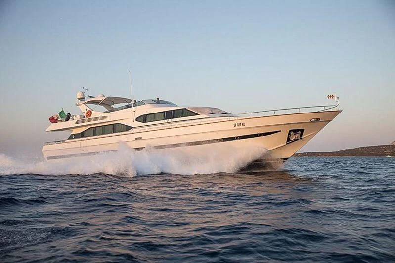 a boat on the water aboard PIERPAOLO IV Yacht for Sale