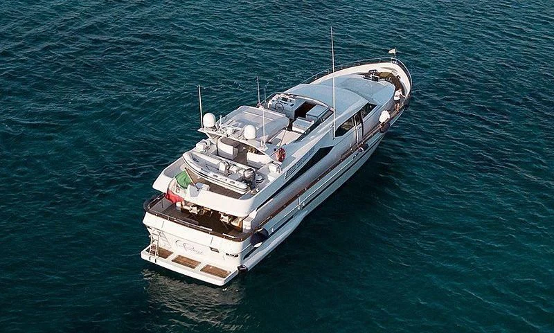a boat in the water aboard PIERPAOLO IV Yacht for Sale