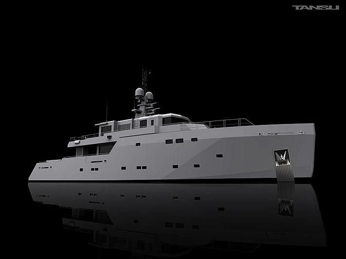 a large white ship aboard GREY Yacht for Sale