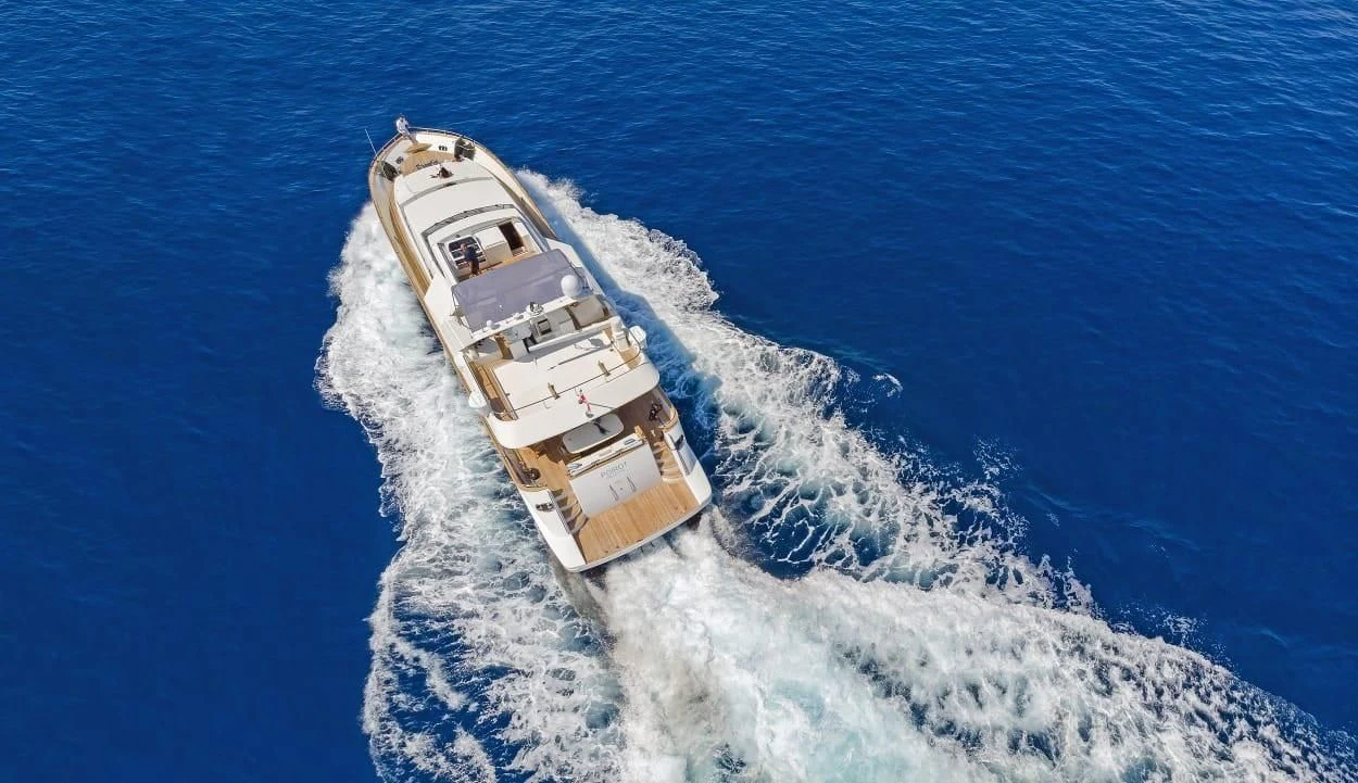 a ship in the water aboard MARACANA Yacht for Sale