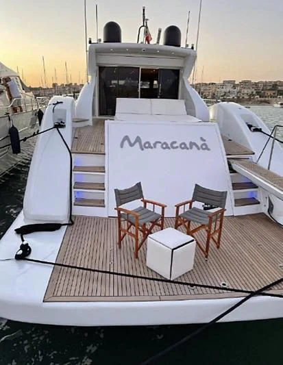 a boat on the water aboard MARACANA Yacht for Sale