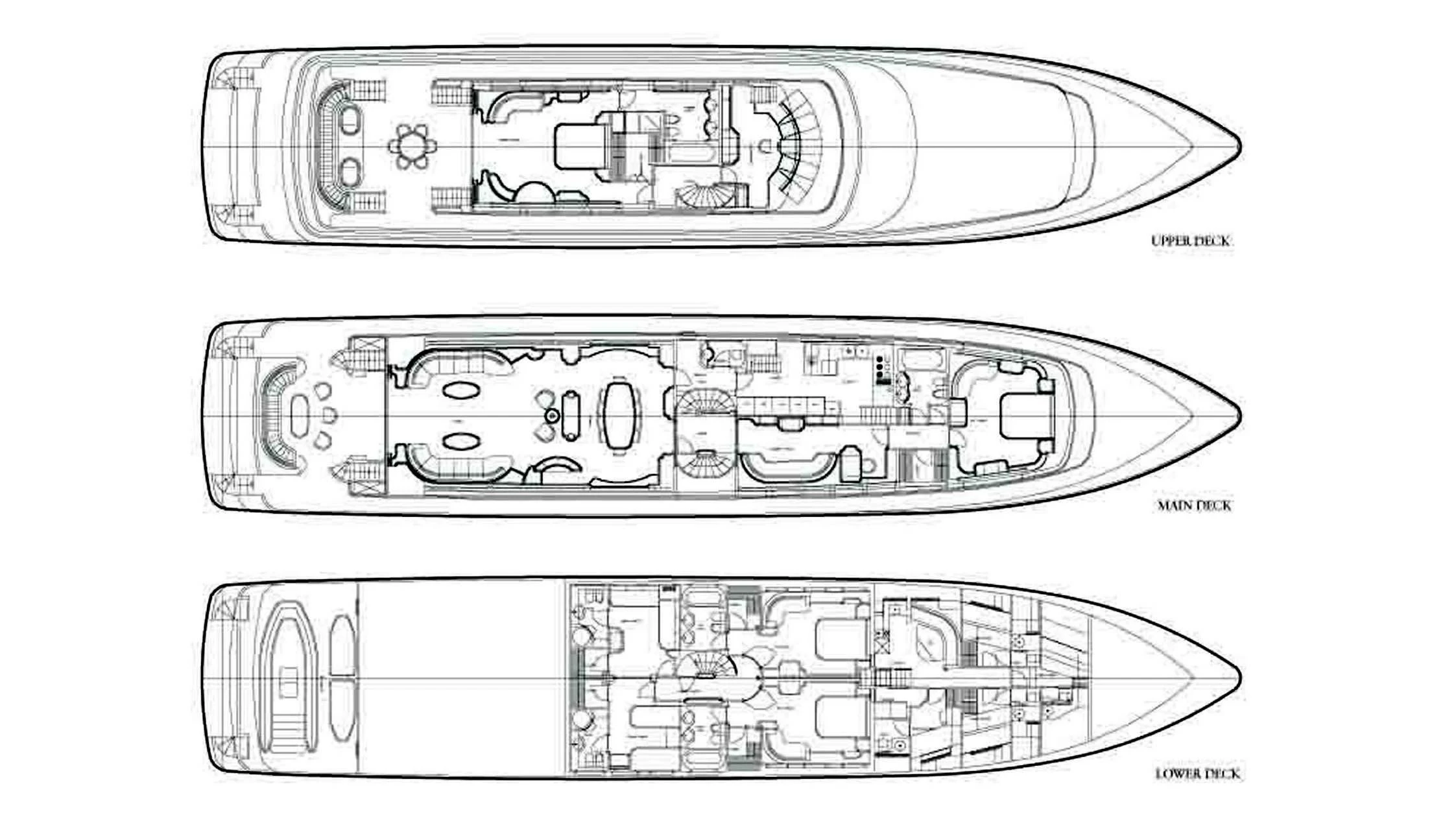 diagram, engineering drawing aboard JAAN Yacht for Sale