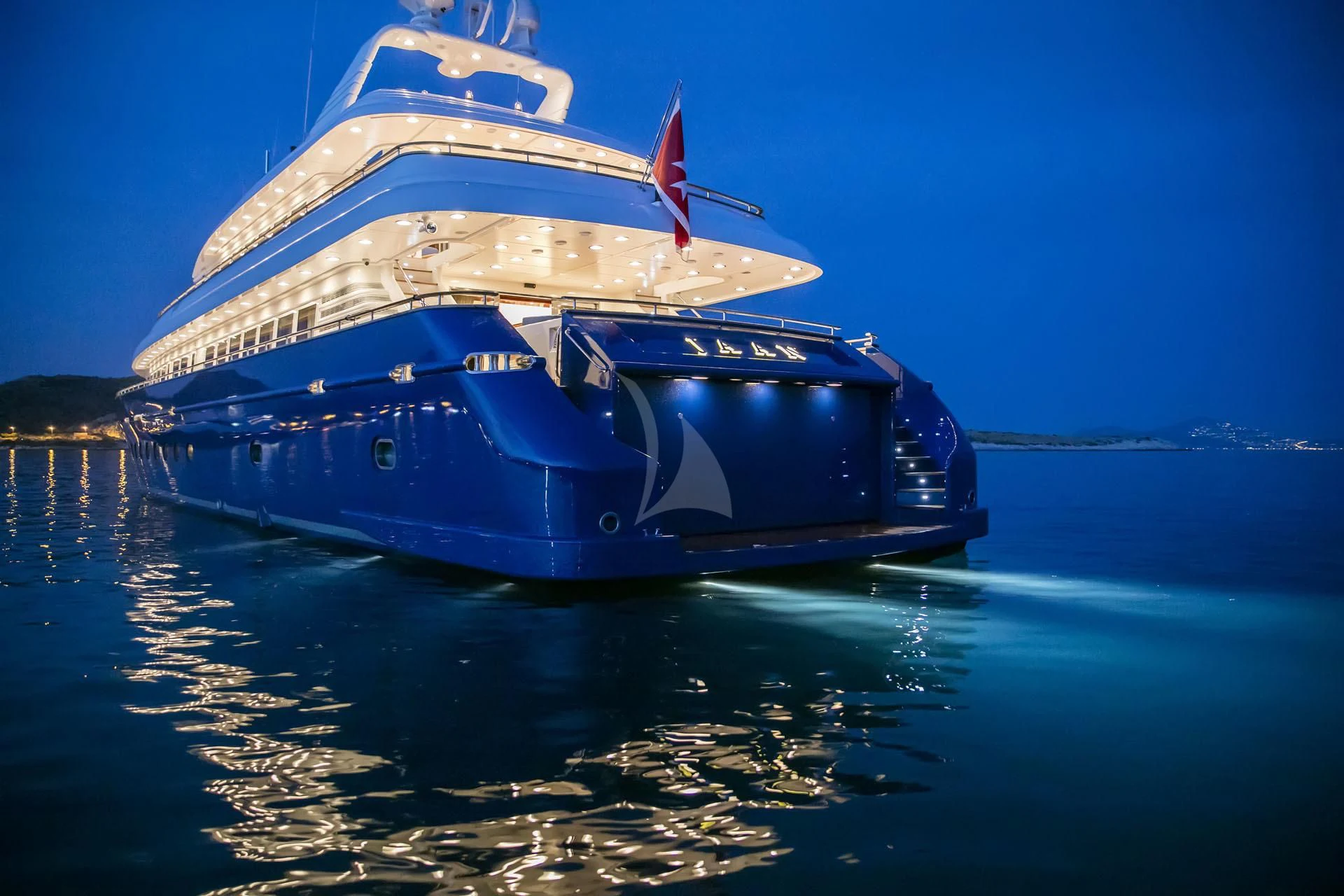 a boat on the water aboard JAAN Yacht for Sale
