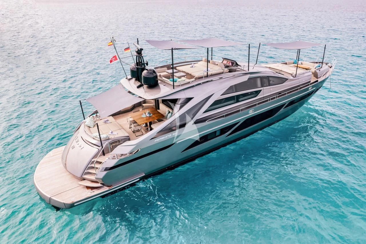 a boat on the water aboard BALOO III Yacht for Sale