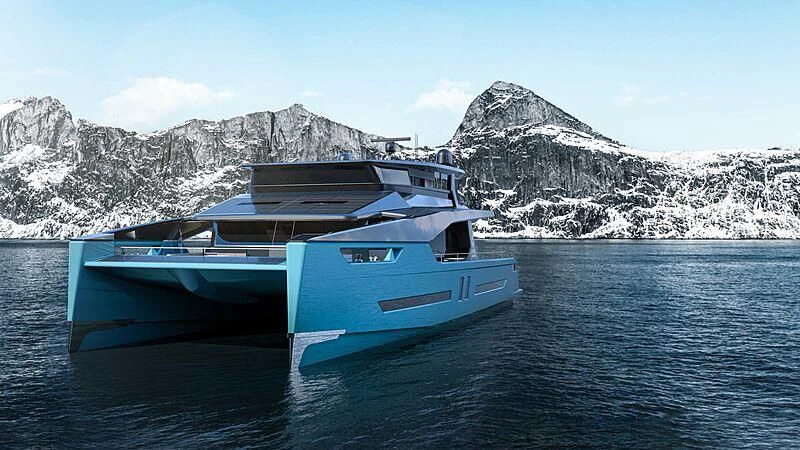 a boat in the water aboard AMANTIS 7 Yacht for Sale