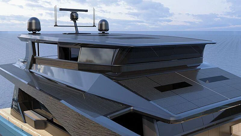 a boat on the water aboard AMANTIS 7 Yacht for Sale