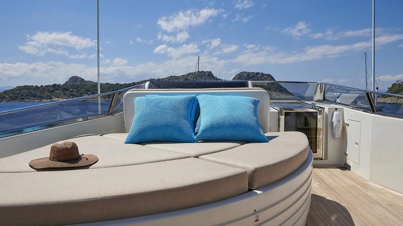 a boat on the water aboard SANSARA Yacht for Sale