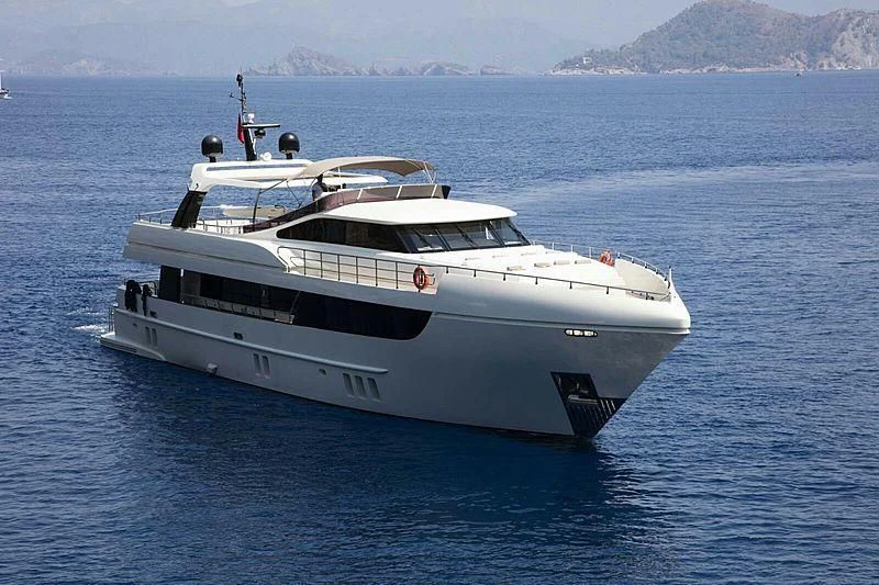 a white yacht in the water aboard ARCHSEA Yacht for Sale