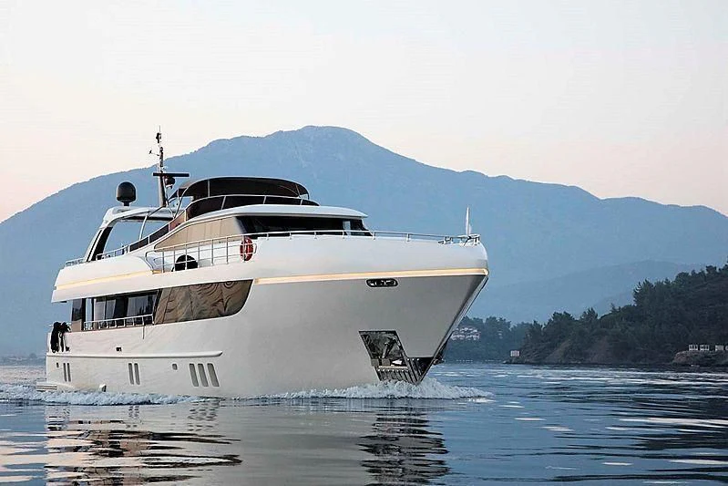a white boat on water aboard ARCHSEA Yacht for Sale