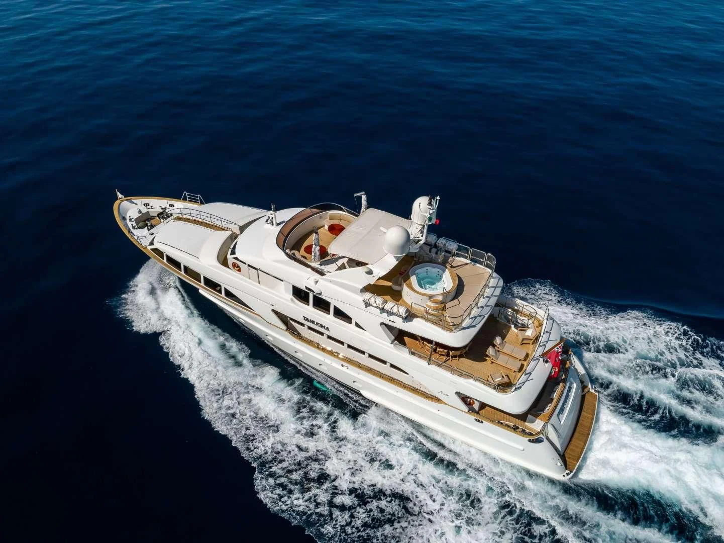 a boat on the water aboard MI AMORE JULIA Yacht for Sale