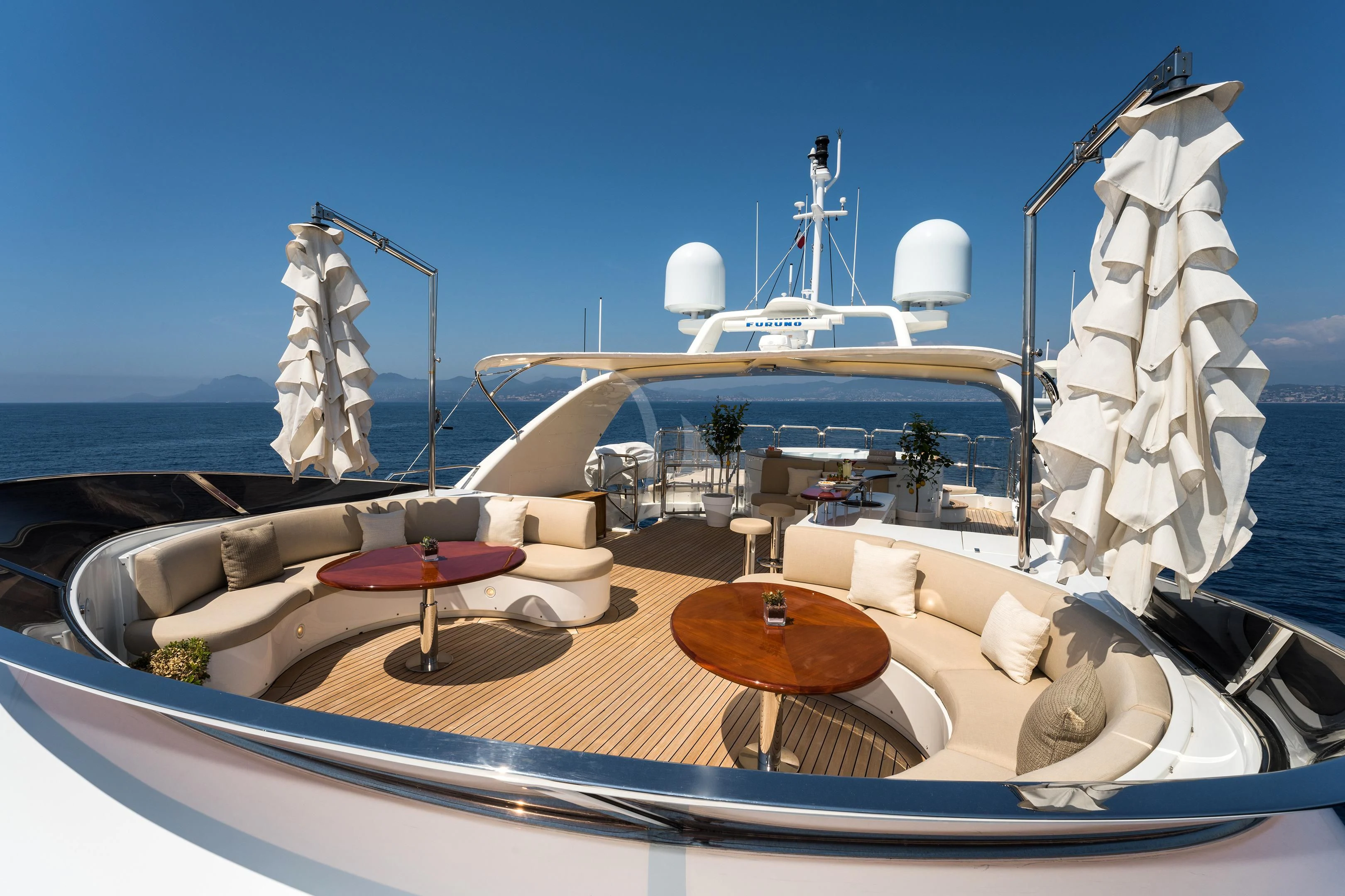 a boat on the water aboard MI AMORE JULIA Yacht for Sale
