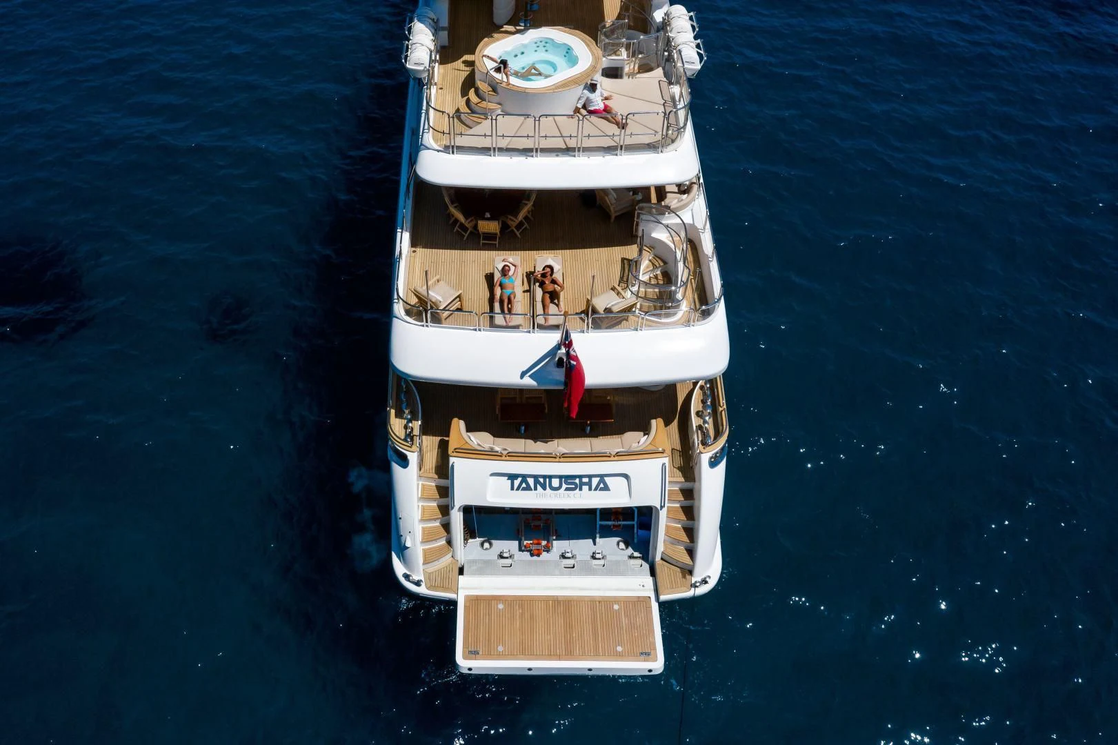 a boat on the water aboard MI AMORE JULIA Yacht for Sale