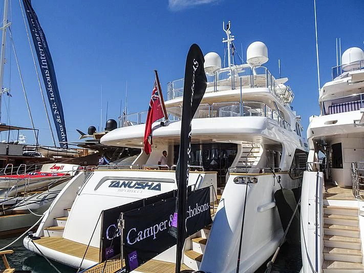 a large boat docked aboard MI AMORE JULIA Yacht for Sale