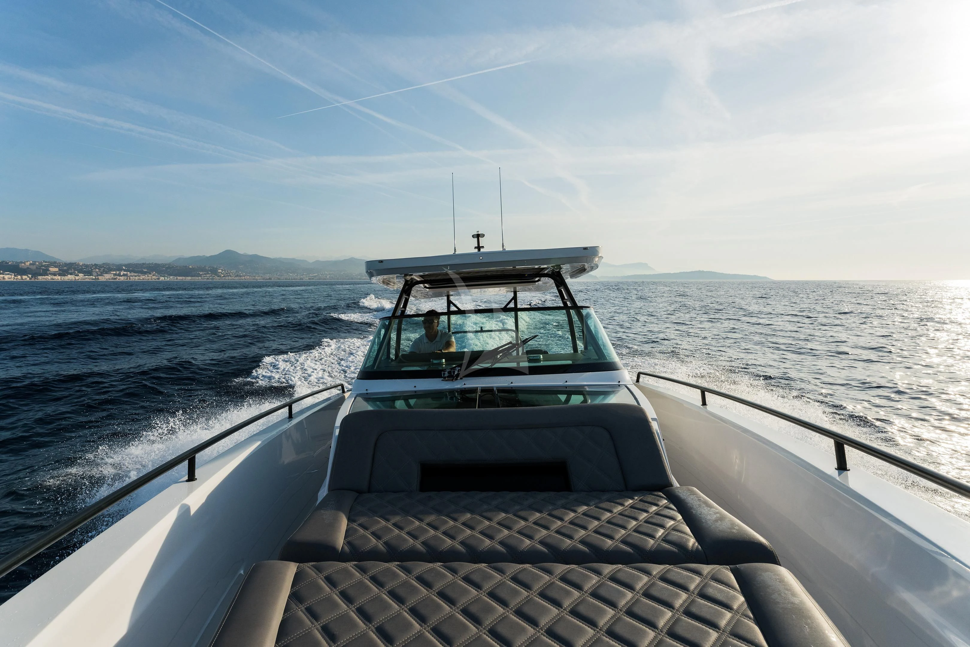 a boat on the water aboard MI AMORE JULIA Yacht for Sale