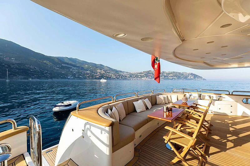 a boat on the water aboard MI AMORE JULIA Yacht for Sale