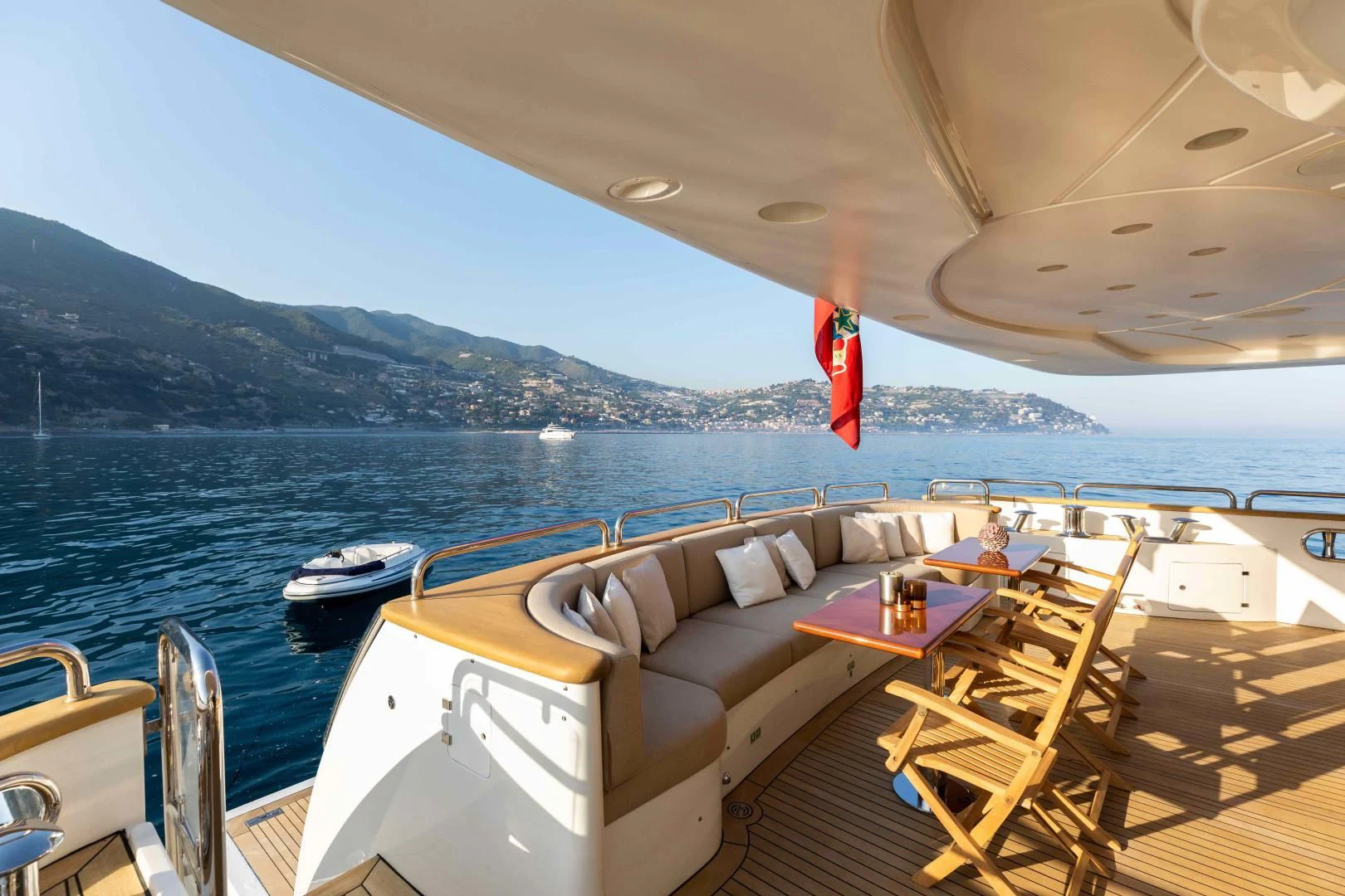 a boat on the water aboard MI AMORE JULIA Yacht for Sale