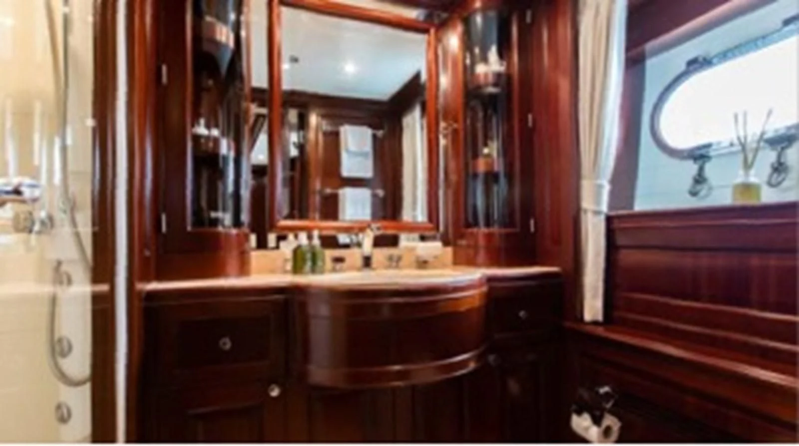 a cat sitting on a counter aboard MI AMORE JULIA Yacht for Sale