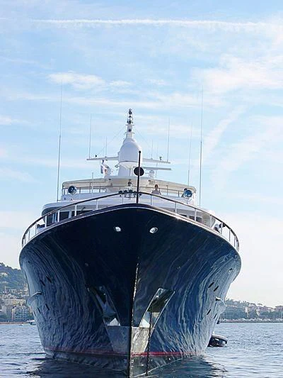 a large ship in the water aboard LADY ROSE Yacht for Sale