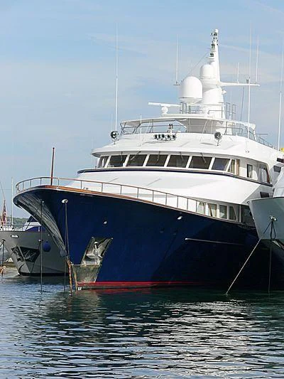 a large boat in the water aboard LADY ROSE Yacht for Sale