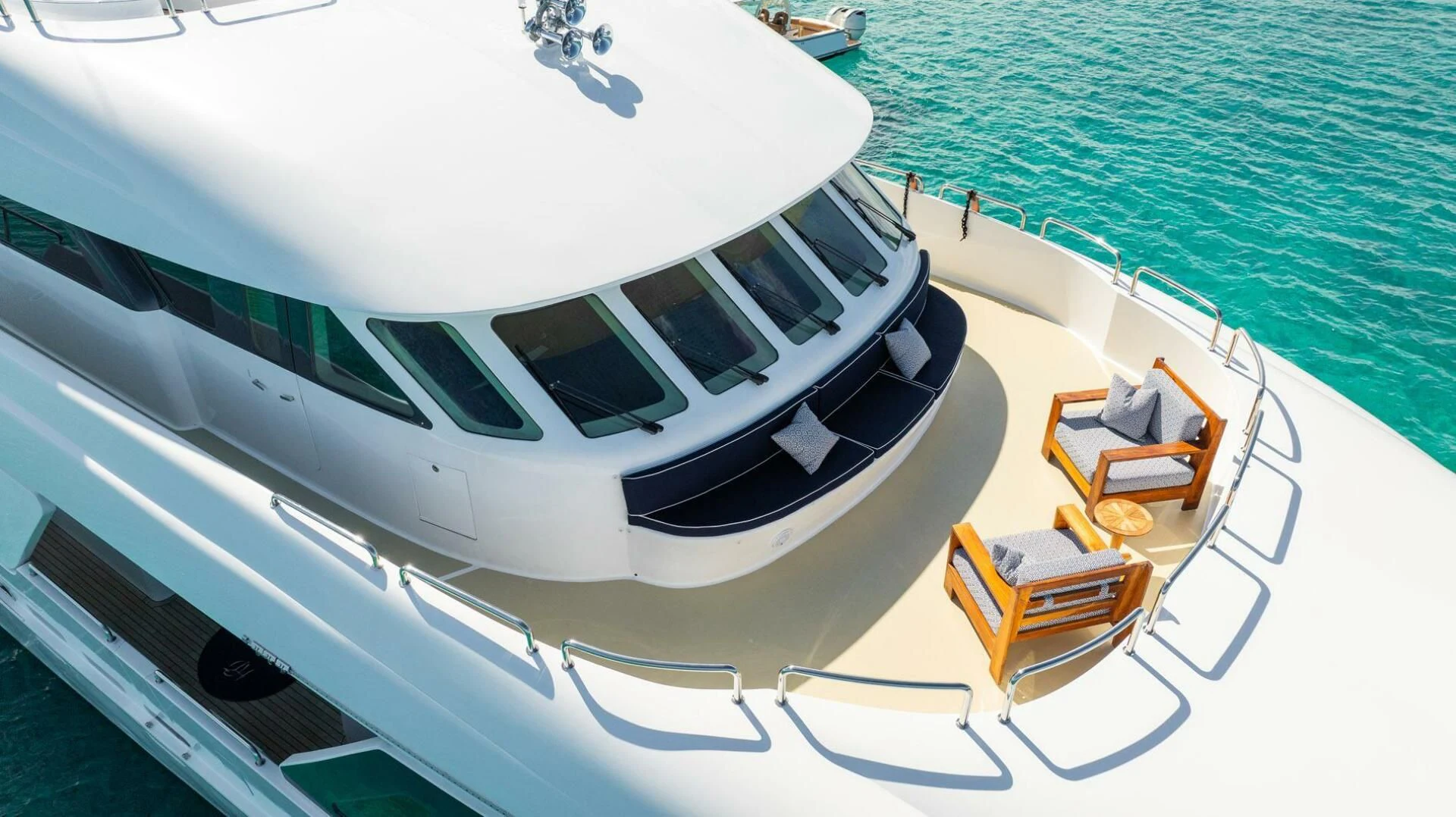 a boat on the water aboard ISLAND HEIRESS Yacht for Charter