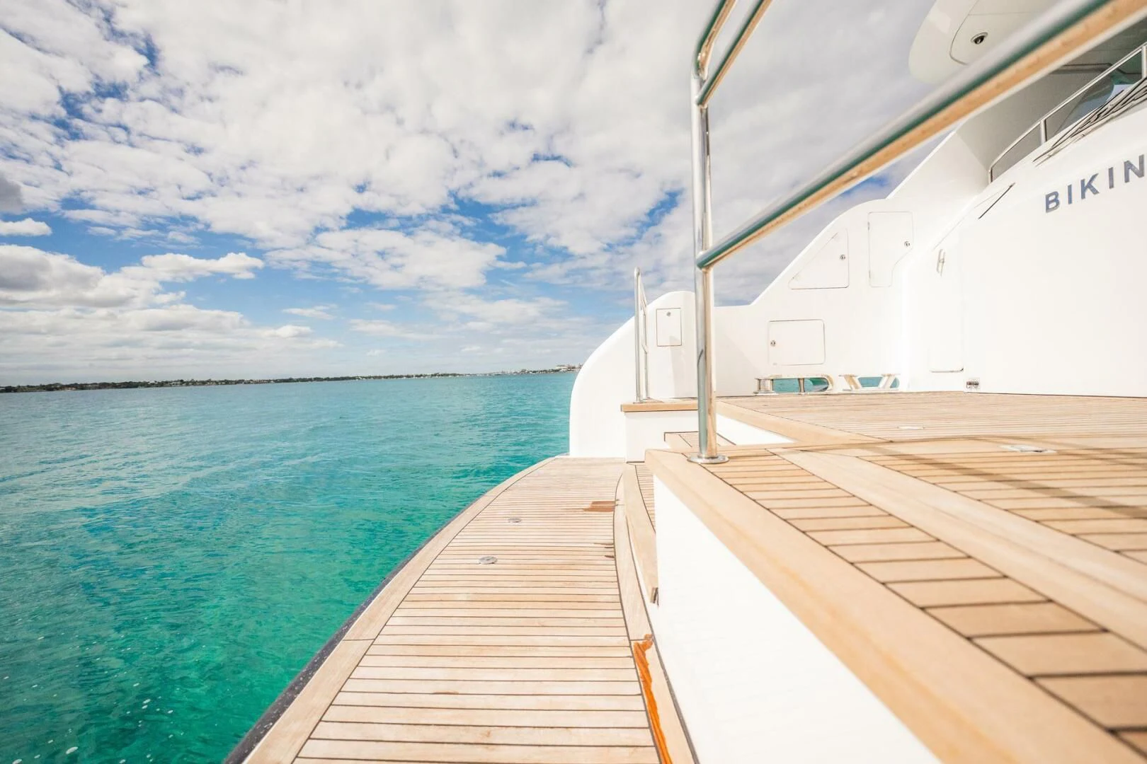 a boat on the water aboard ISLAND HEIRESS Yacht for Charter