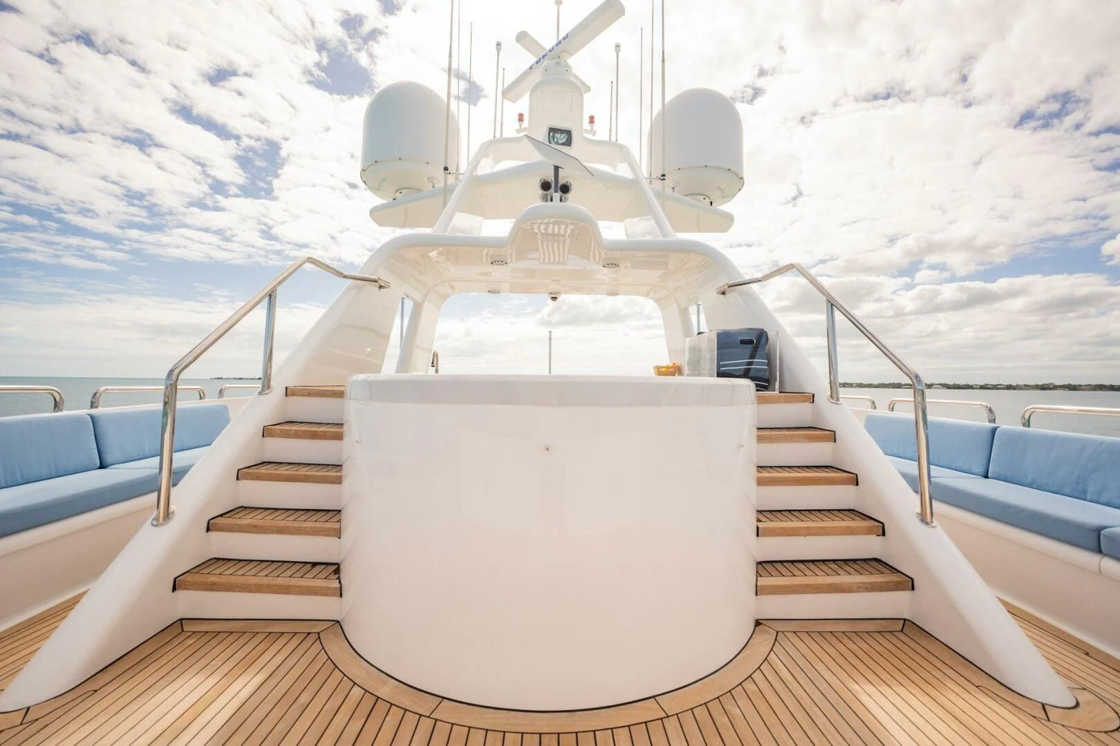 a white container on a boat aboard ISLAND HEIRESS Yacht for Charter