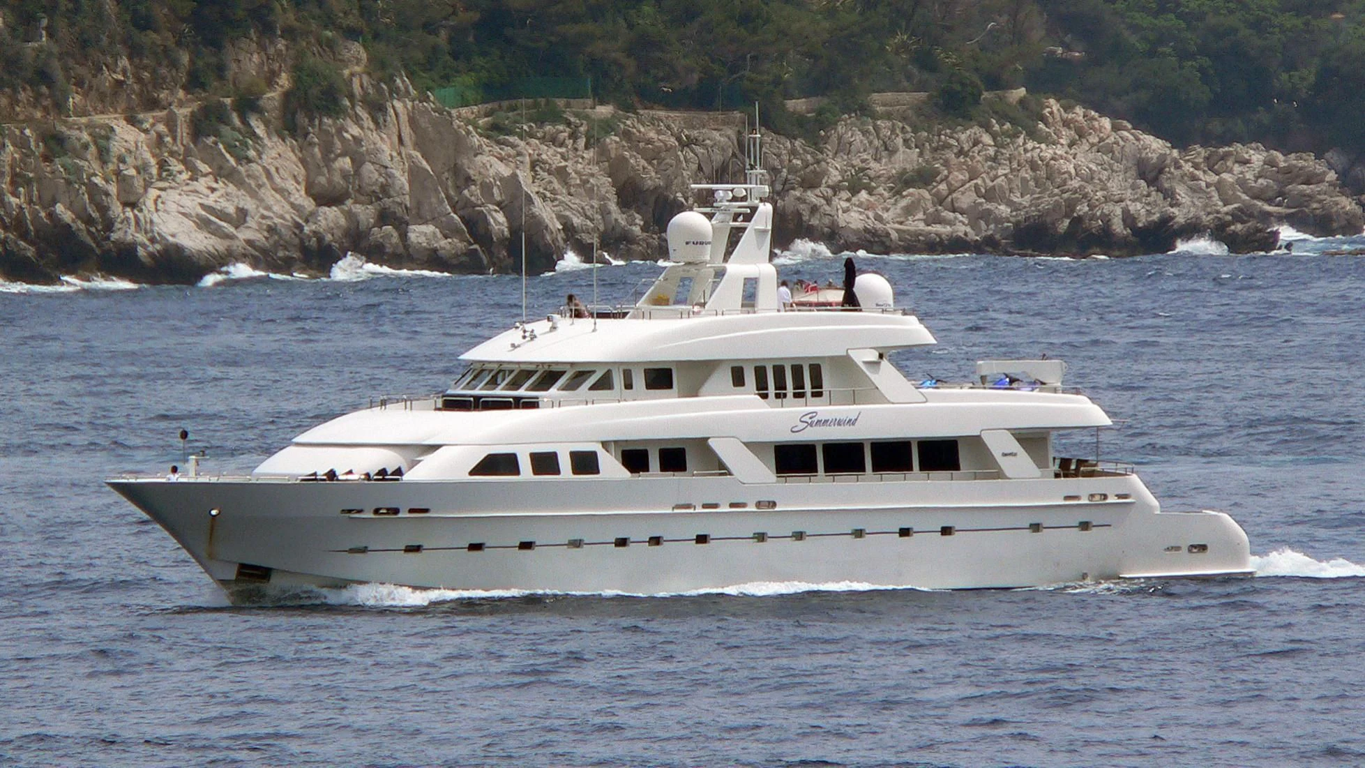 a boat on the water aboard ISLAND HEIRESS Yacht for Charter