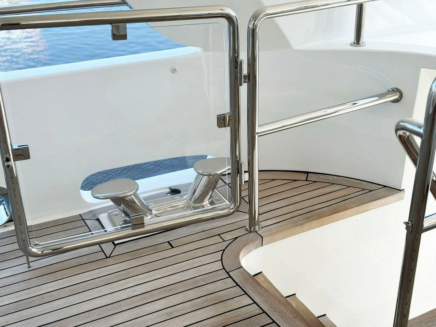 a boat on a deck aboard ISLAND HEIRESS Yacht for Charter