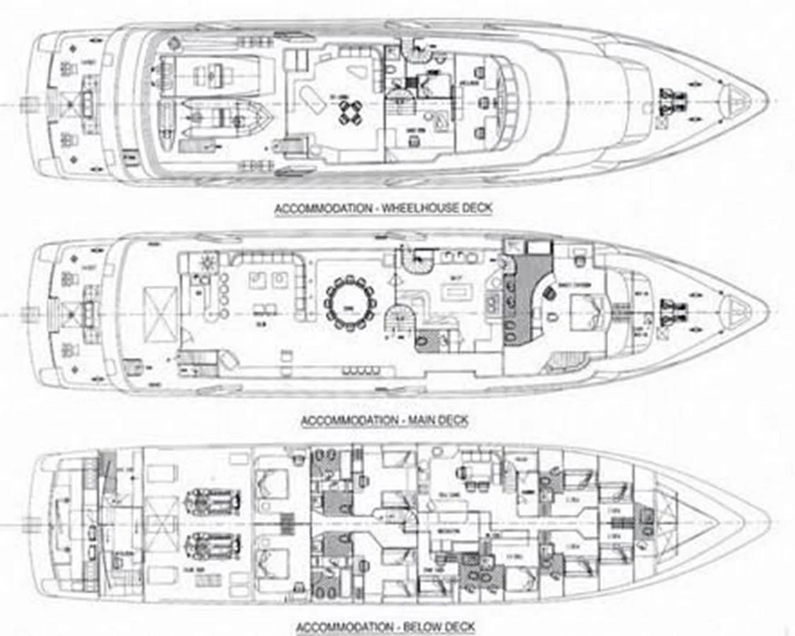 diagram, engineering drawing aboard ISLAND HEIRESS Yacht for Charter